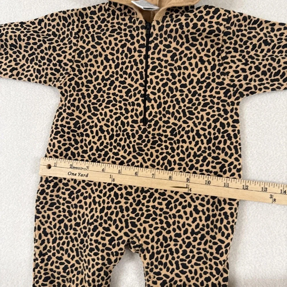 Vtg Baby Costume Cheetah‎ Animal Tail Ears Hood Class Club 6-9 Months Leopard